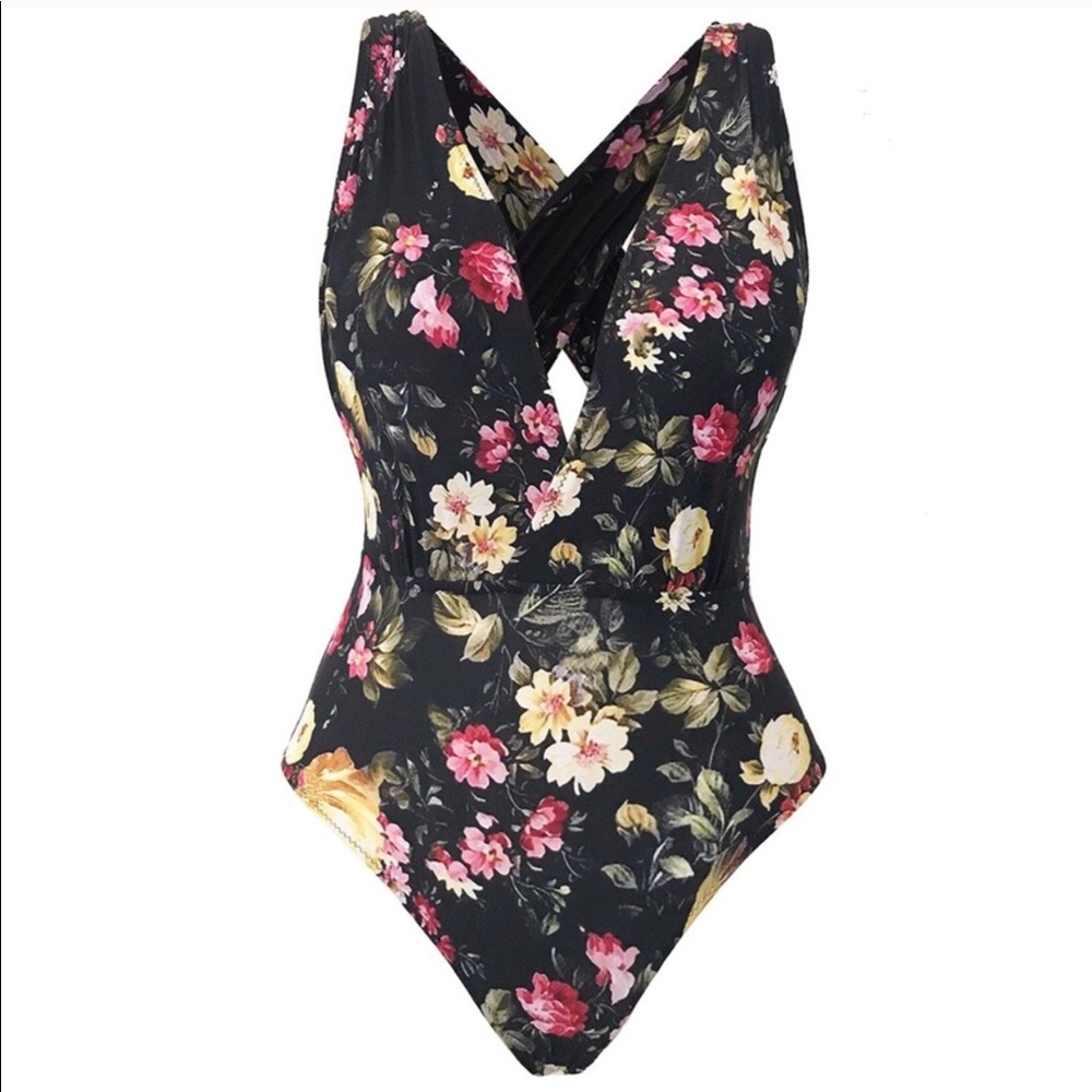 Floral One Piece Bathing Suit